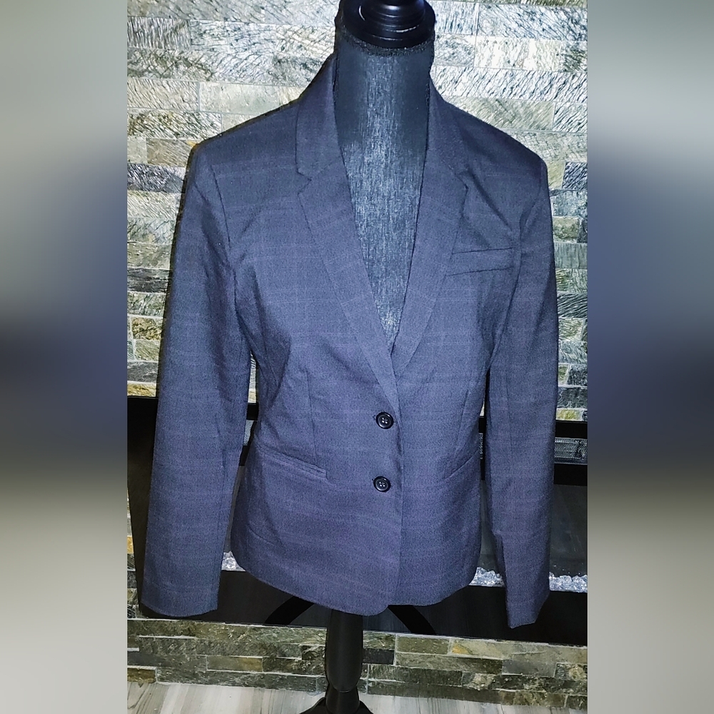Banana Republic Grey With Pink Stripes Blazer Size 4